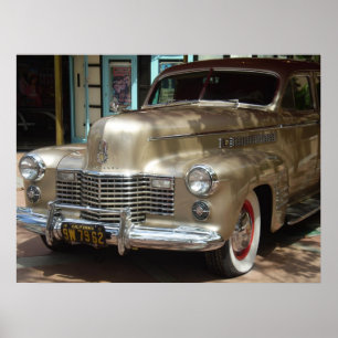  GOLD CADILLAC POSTER