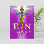 GOLD CADUCEUS GEREGISTREERD Afstuderen VAN HET SYM Kaart (Staand voorkant)