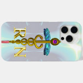 GOLD CADUCEUS GEREGISTREERD NURSE SYMBOL Light Blu Case-Mate iPhone Case (Achterkant (horizontaal))