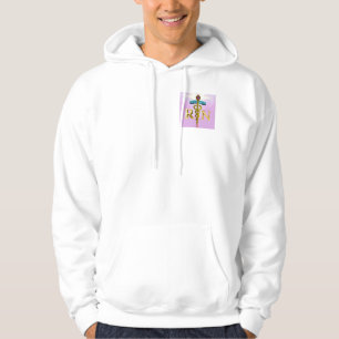 GOLD CADUCEUS GEREGISTREERD NURSE SYMBOOL, Roze Wi Hoodie