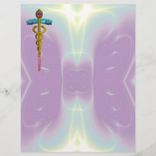 GOLD CADUCEUS MEDISCH SYMBOOL