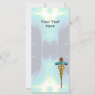 GOLD CADUCEUS MEDISCH SYMBOOL