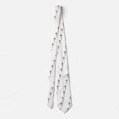 GOLD CADUCEUS MEDISCH SYMBOOL, wit Stropdas (Achterkant)