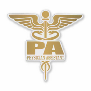 Gold Caduceus (PA) Sticker