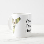 Gold Caduceus-symbool Koffiemok (Voorkant links)