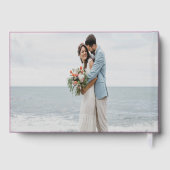 Gold Calligraphy Elégant Mariage Foil Livre d'invi (Verso)