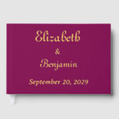 Gold Calligraphy Elégant Mariage Foil Livre d'invi (Recto)