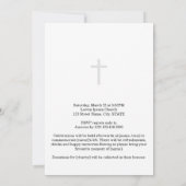 Gold Calligraphy Photo in Loing Memory Funeral Kaart (Achterkant)