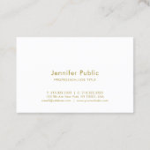 Gold Calligraphy Script Elegant Minimalist Trendy Visitekaartje (Achterkant)