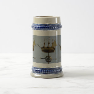 Gold Calyon Compass Roos Grey/Blue 22 oz Stein Bierpul