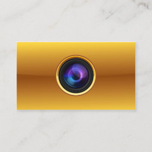 Gold Camera Fotograaf visitekaartje