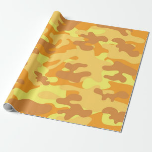 Gold Camouflage Cadeaupapier