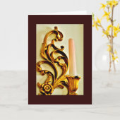 Gold Candle Sconce Kaart (Gele Bloem)
