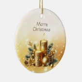 Gold Candles Kerstvakantie Ornament (Rechts)
