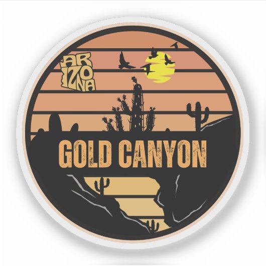 Gold Canyon, Arizona Sticker (Voorkant)