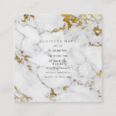 Gold Carrara Gray Marble Vip Visitekaartje (Achterkant)