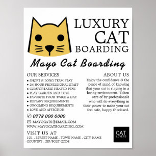 Gold Cat, kat aan boord, Adverteren slagader Poster