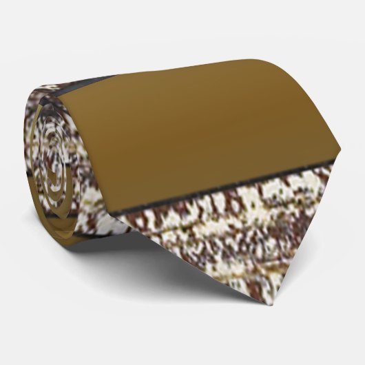 Gold Ceam Stripes Patroon Stropdas (Opgerold)