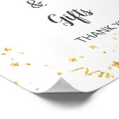 Gold Celebration-Kaarten en cadeauborden Poster (Hoek)