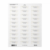 Gold Celebration Retirement Return Address Labels (Full Sheet)