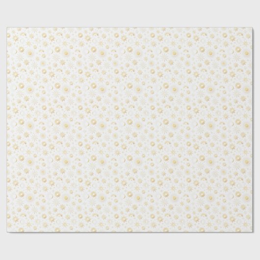 Gold Celestial Cadeaupapier (Vlak)