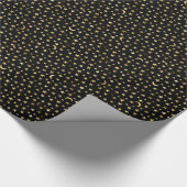 Gold Celestial Moon en sterren Black Cadeaupapier (Hoek)