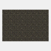 Gold Celestial Moon en sterren Black Inpakpapier Vel (Voorkant 2)