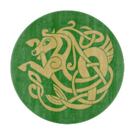 Gold Celtic Horse Pattern Snijplank