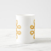 GOLD CELTIC KNOT Bone China Mug (Devant)