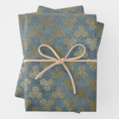 Gold Celtic Knot Spiral Inpakpapier Vel (In situ)