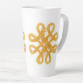GOLD CELTIC KNOT Tall Tapted Mug (Angle droit)