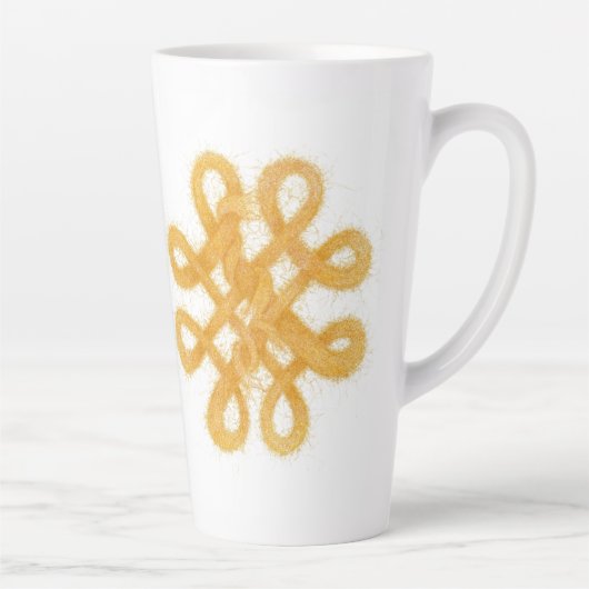 GOLD CELTIC KNOT Tall Tapted Mug (Droite)