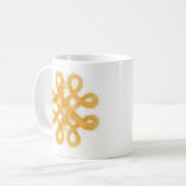 GOLD CELTIC KNOT White Mug (Devant gauche)