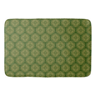 Gold Celtic Shamrock Pattern Badmat