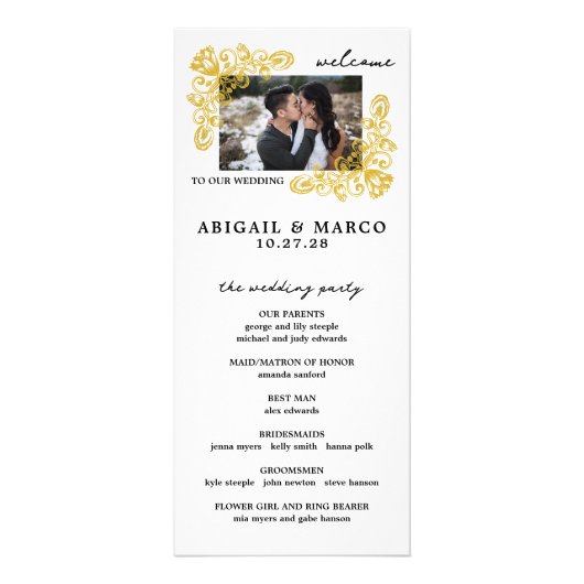 Gold Ceremony Programma (Voorkant)