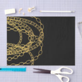 Gold Chains Black Hip Hop Dance Birthday Party Tissuepapier (Craft)