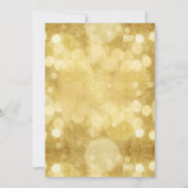 Gold Champagne Bubbles 21ste verjaardag Uitnodigin Kaart (Achterkant)