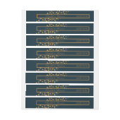 Gold Champagne Bubbles - Blue & Gold - Weddenschap (Vel)