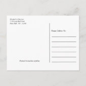 Gold Champagne Bubbles, zwart & goud sparen de dat Aankondigingskaart (Achterkant)