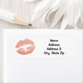 Gold Champagne Lipstick Kiss Etiket (Insitu)