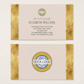 Gold Champagne Voeg je Logo Visitekaartjes toe (Voorkant /achterkant)