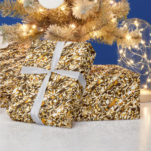Gold Cheetah Print Cadeaupapier