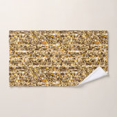 Gold Cheetah Print Towel set Bad Handdoek (Handdoek)