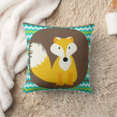 Gold Chevron Fox sur oreiller Brown (Couverture)