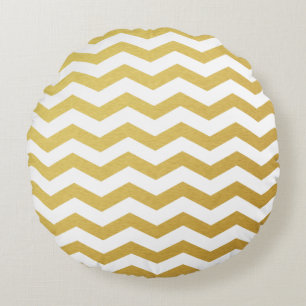 Gold Chevron Pattern Kussens
