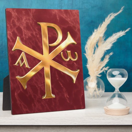 Gold Chi-Rho Fotoplaat (Zijkant)