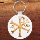 Gold Chi-Rho Sleutelhanger (Voorkant)