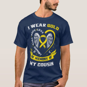 Gold Childhood Cancer Awareness Items Neef Man W T-shirt