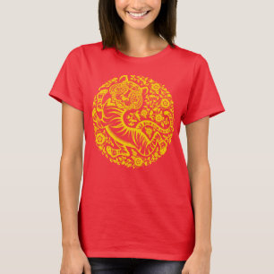 Gold China New Year Tiger T-Shirt