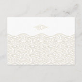 Gold Chinese Clouds Weddenschappen Informatiekaartje (Achterkant)